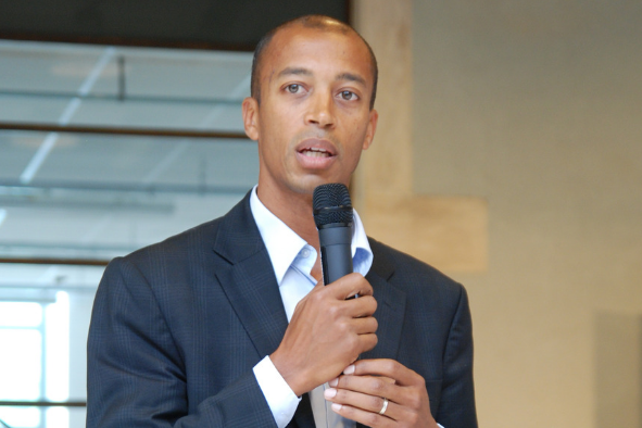 Stephane Diagana conférence de sportif